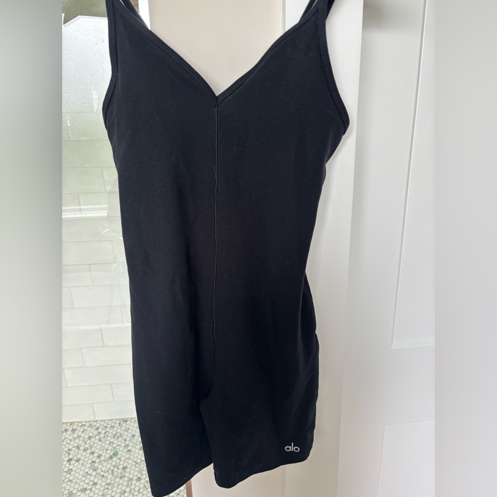 ALO Yoga Black Strapless Dress